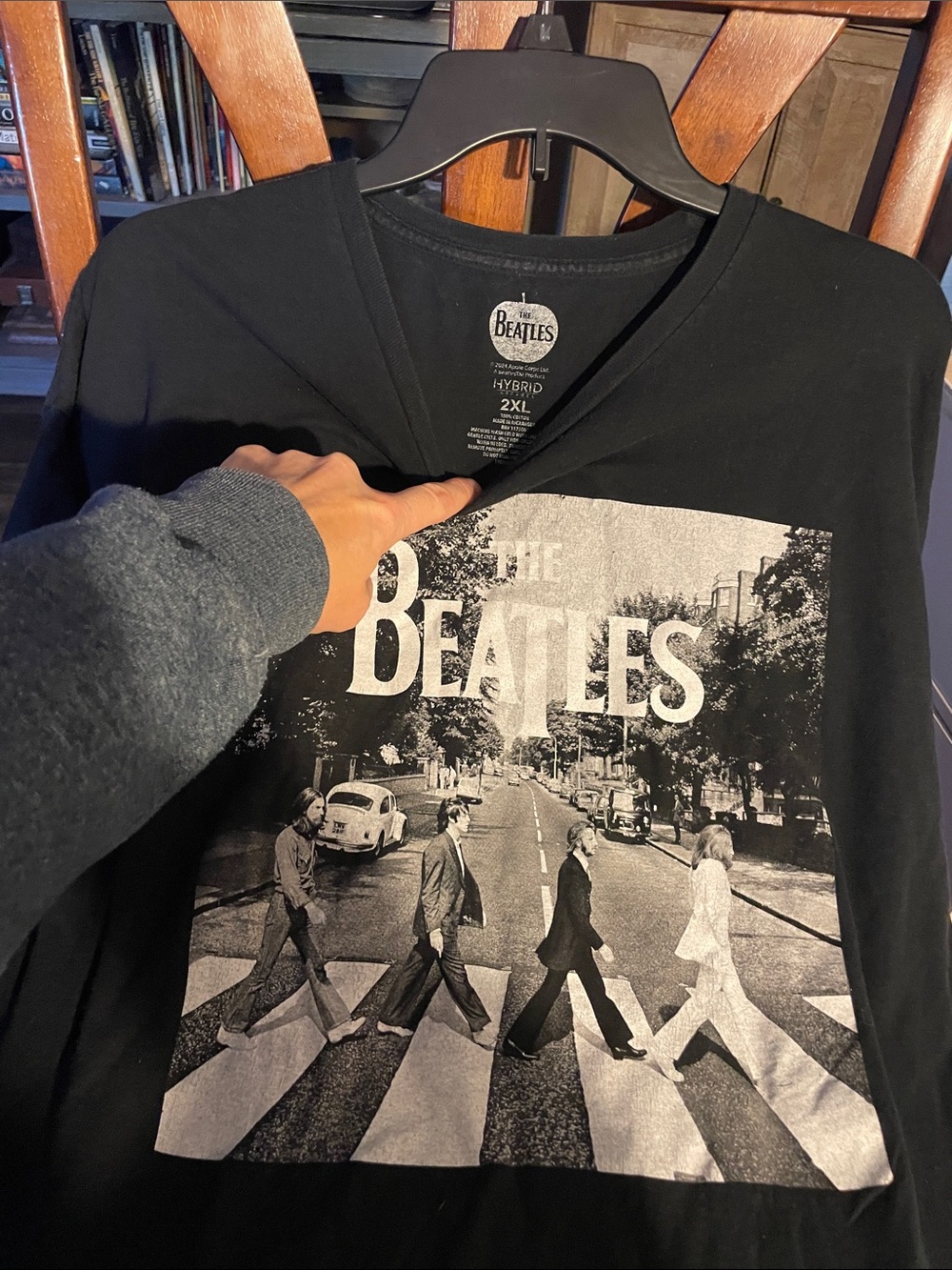 The Beatles Black Shirt with Abbey Road Graphic